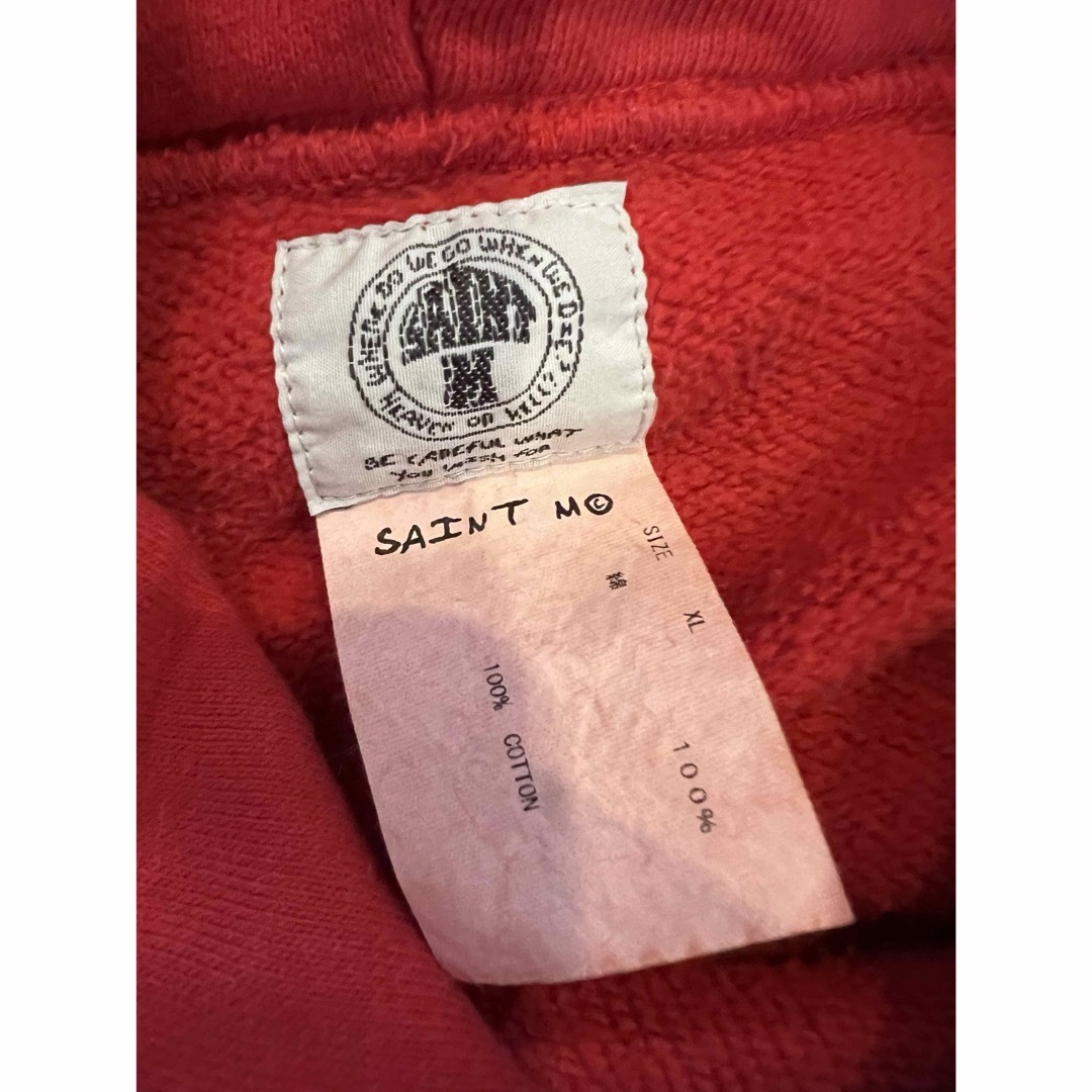 SAINT MICHAEL Angel of Death Hoodie Red メンズのトップス(パーカー)の商品写真