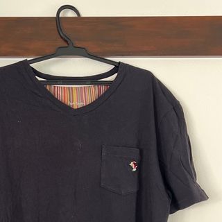 ポールスミス(Paul Smith)のPaul Smith 半袖tシャツ 紺 マルチストライプアニマル刺繍 M(Tシャツ/カットソー(半袖/袖なし))