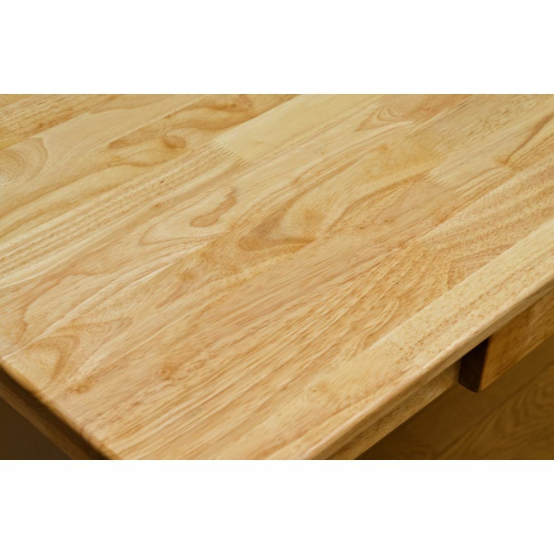 新品　送料無料　木製テーブル　90×45　ナチュラル インテリア/住まい/日用品の机/テーブル(ダイニングテーブル)の商品写真