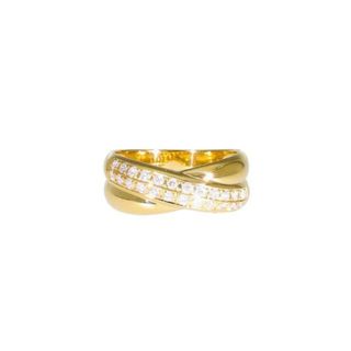 <br>K18ダイヤリング0.42ct/#17/ABランク/75【中古】(リング(指輪))