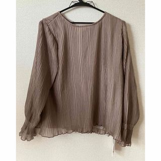 ナチュラルクチュール(natural couture)のnatural couture キャンディースリーブプリーツブラウス ナチュラル(シャツ/ブラウス(半袖/袖なし))