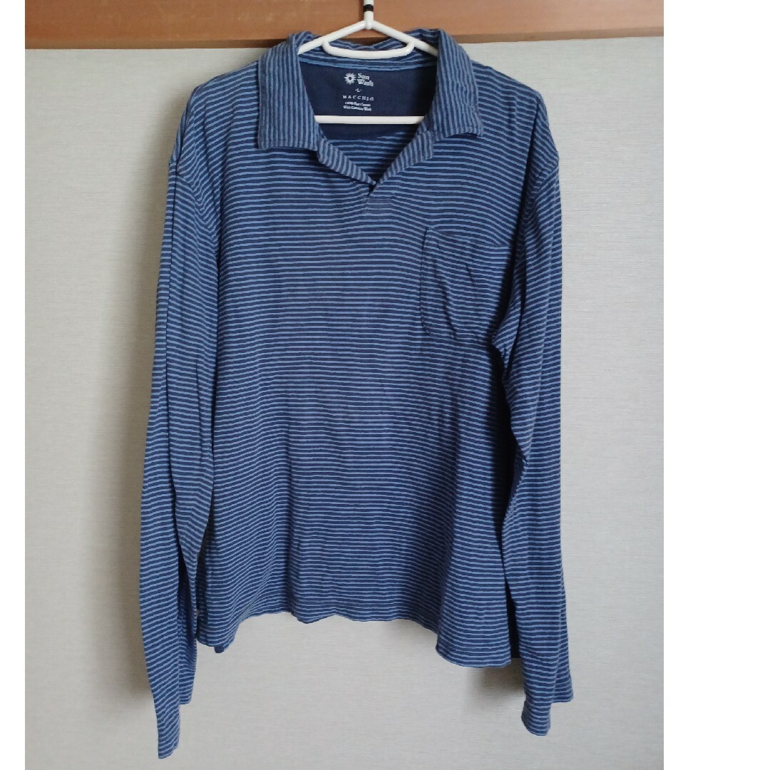 メンズXL　長袖シャツ　トップス　綿100% メンズのトップス(Tシャツ/カットソー(七分/長袖))の商品写真