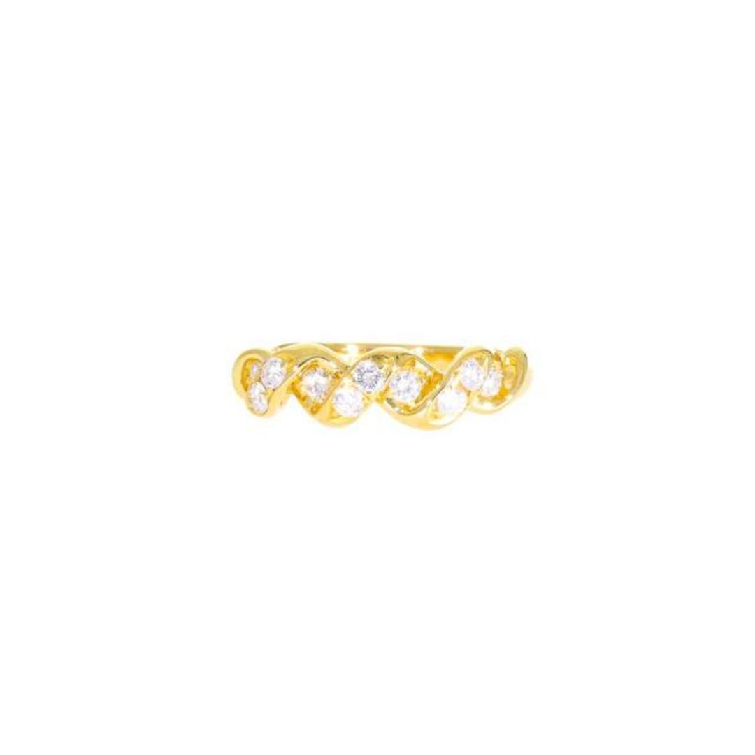 K18ダイヤリング0.37ct/#11/Aランク/94【中古】 レディースのアクセサリー(リング(指輪))の商品写真