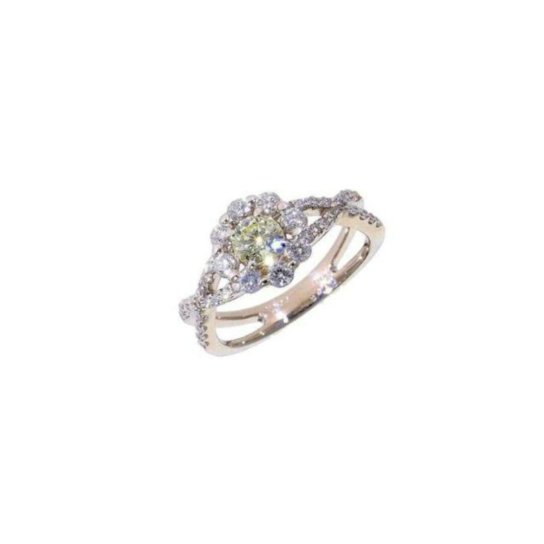 PT900ダイヤリング0.396/0.60ct/#11.5/Aランク/75【中古】 レディースのアクセサリー(リング(指輪))の商品写真