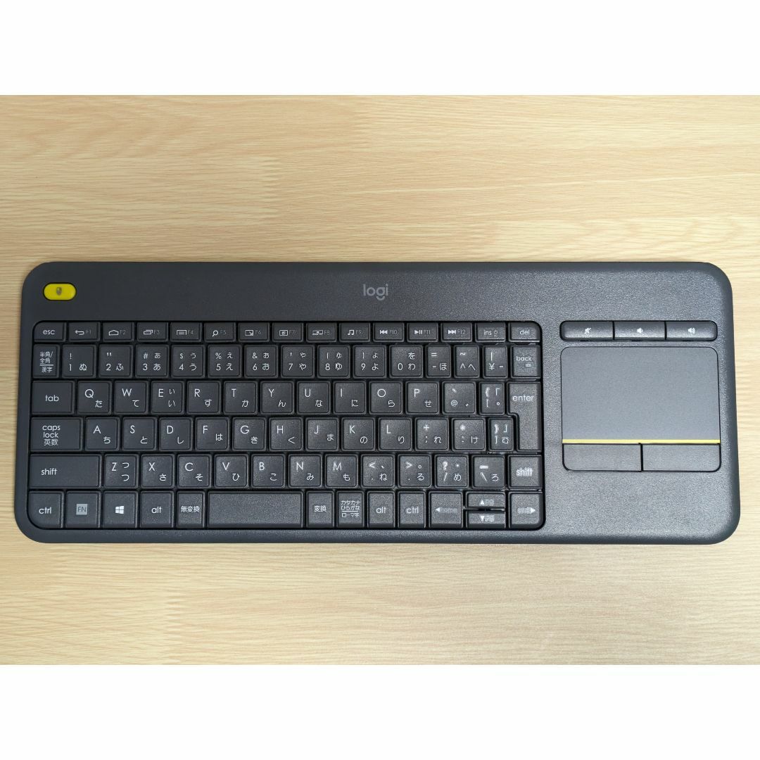 ロジクール K400 PLUSワイヤレス タッチ キーボード スマホ/家電/カメラのPC/タブレット(PC周辺機器)の商品写真