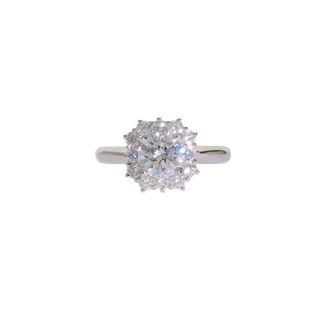 ◎PT900ダイヤリング1.083/0.57ct/#12/Aランク/59【中古】(リング(指輪))