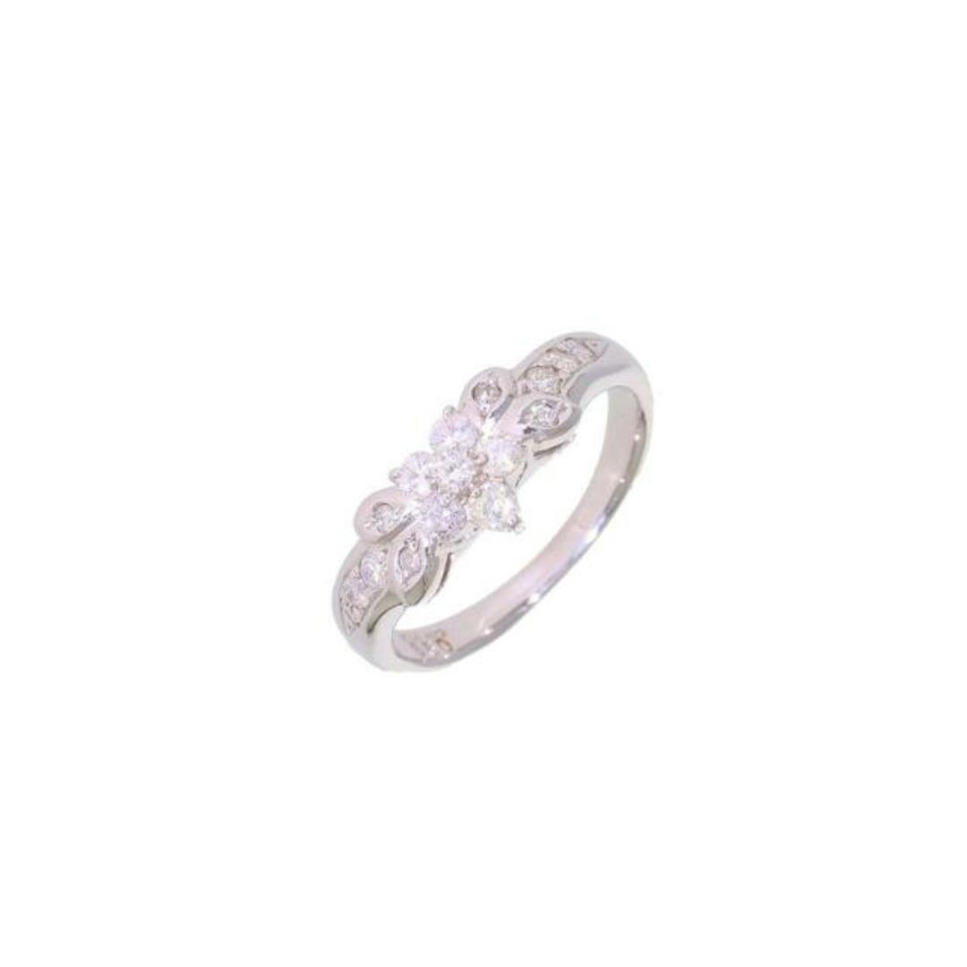 K14WGダイヤリング0.50ct/#15/ABランク/63【中古】 レディースのアクセサリー(リング(指輪))の商品写真