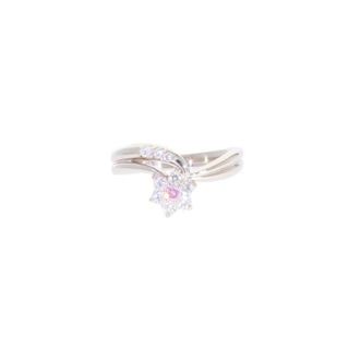 <br>◎Pt900ピンクダイヤリング0.055/0.25ct ソ/Aランク/59【中古】(リング(指輪))