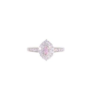 <br>◎Pt900ピンクダイヤリング0.080/0.36ct ソ/#10/Aランク/59【中古】(リング(指輪))