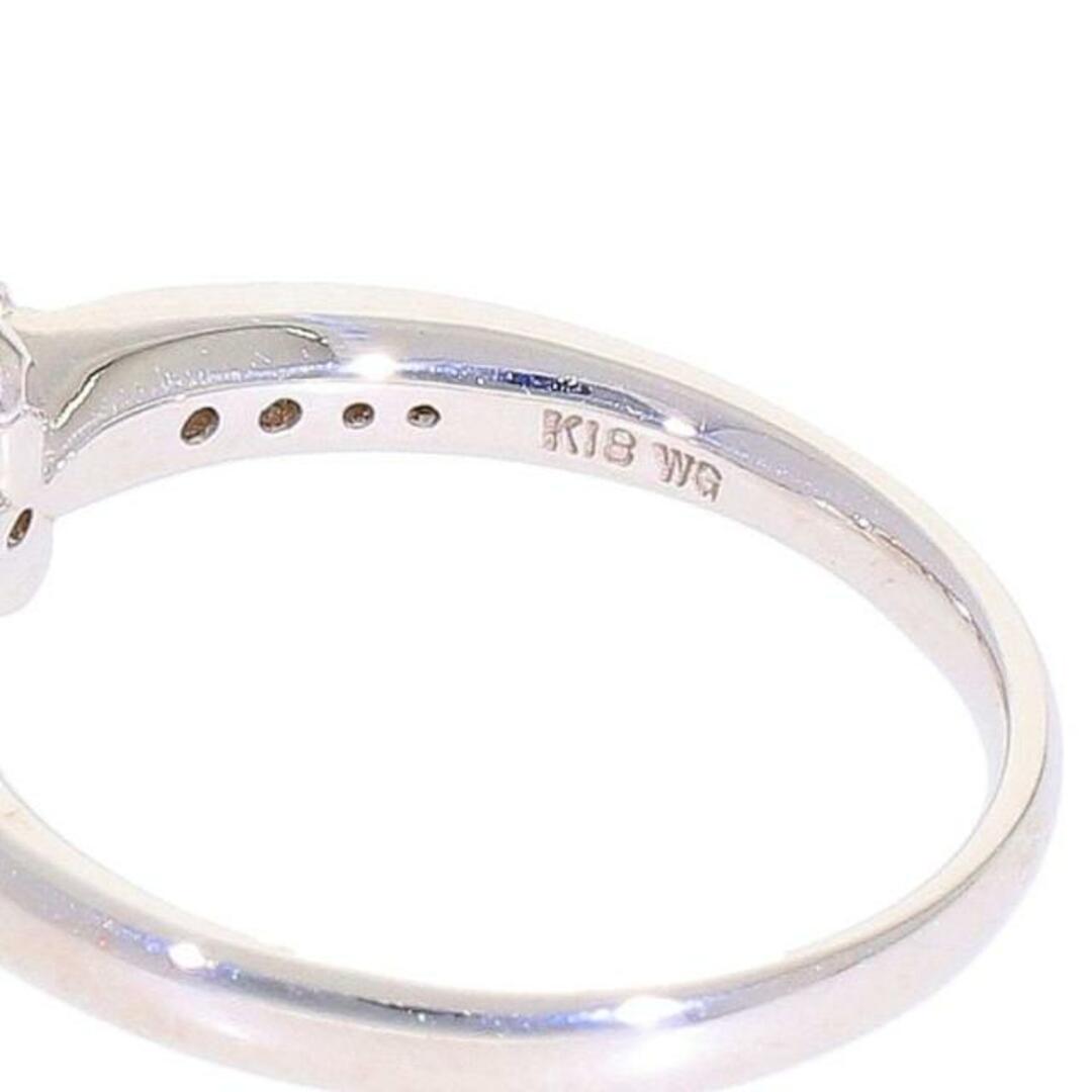 K18WGダイヤリング0.740ct/ABランク/65【中古】 レディースのアクセサリー(リング(指輪))の商品写真