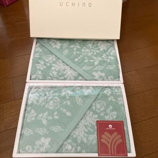 ウチノ(UCHINO)のUCHINO  ダイヤローズ　フェイスタオル　2枚セット(タオル/バス用品)