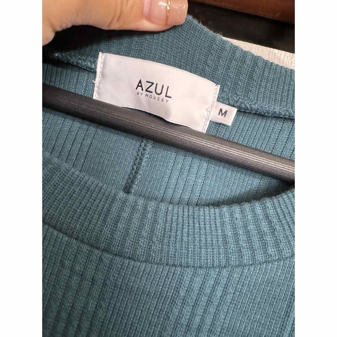 AZUL by moussy(アズールバイマウジー)のアズール AZUL ワンピース サイズM きれい 美品 半袖 オフィス きれいめ レディースのワンピース(ロングワンピース/マキシワンピース)の商品写真