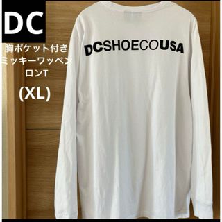 DC SHOES - DC☆ DC SHOECO USA胸 ポケット ミッキー ロンT(XL 長袖