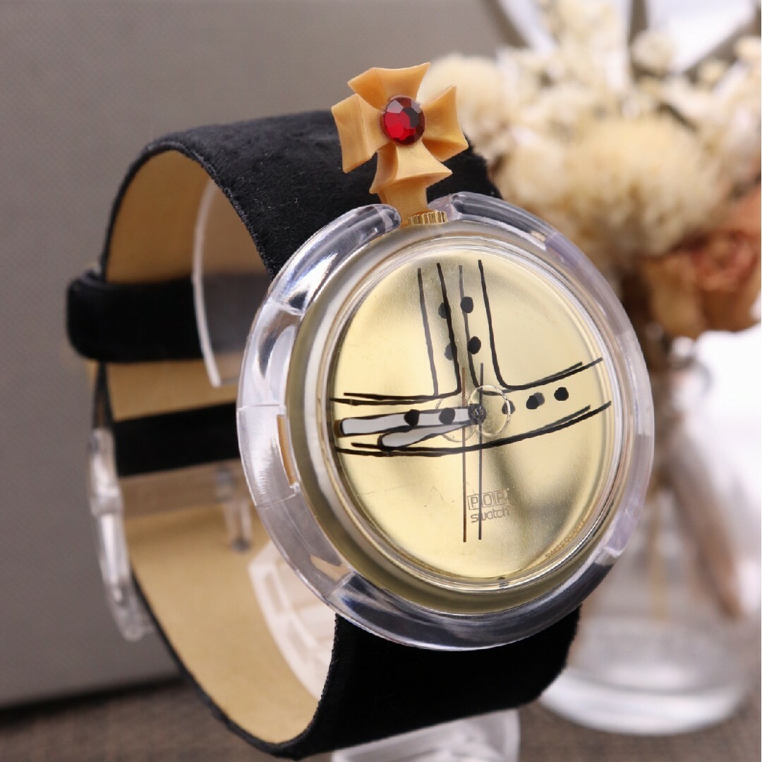 Vivienne Westwood(ヴィヴィアンウエストウッド)の付属品付き【新品電池】VivienneWestwood×swatch コラボ時計 メンズの時計(腕時計(アナログ))の商品写真