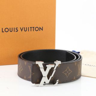 LOUIS VUITTON - 新品同様 ルイヴィトン モノグラム リバーシブル ベルト LVロゴ バックル 85/34 M8389 AC3273 レザー アクセサリー メンズ MPM Y6-4