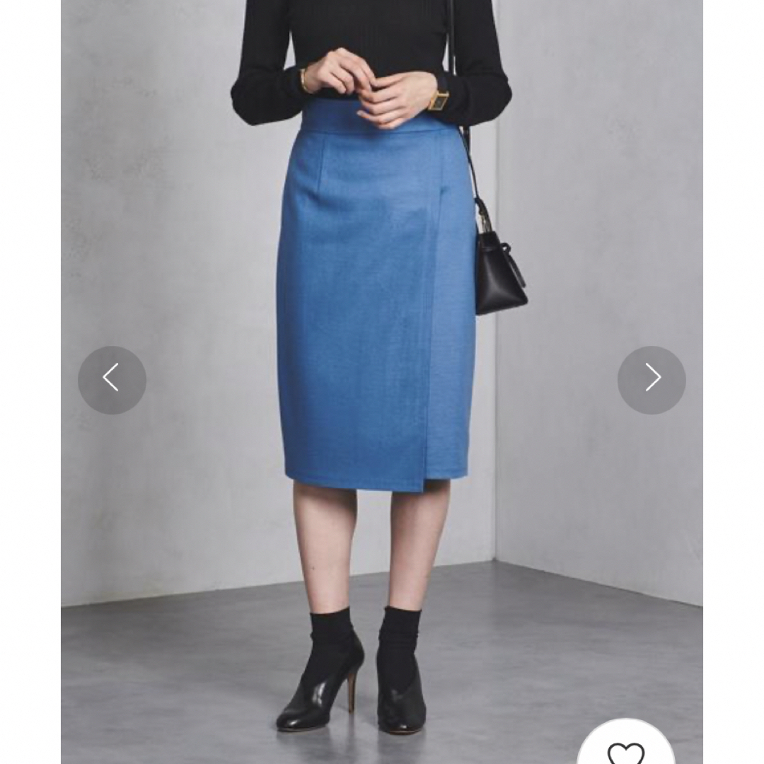 UNITED ARROWS(ユナイテッドアローズ)のUNITED ARROWS UBCB スムースラップタイトスカート② レディースのスカート(ひざ丈スカート)の商品写真