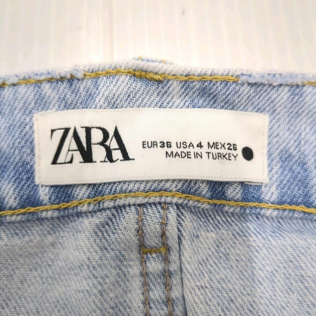 ZARA(ザラ)の【美品】ザラ　ZW WIDE-LEG MID-RISE バルーンデニムパンツ レディースのパンツ(デニム/ジーンズ)の商品写真