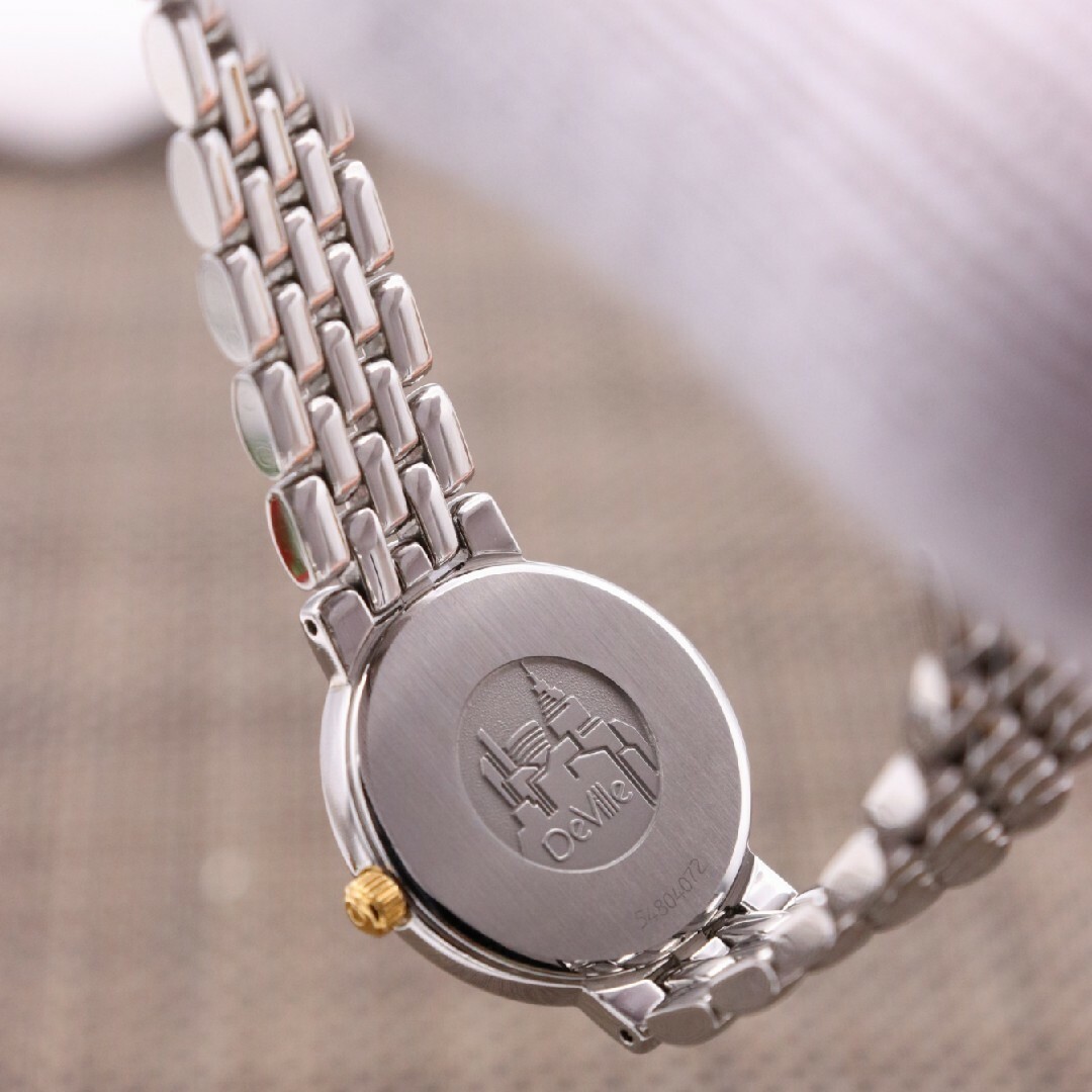 OMEGA(オメガ)の正規品【新品電池】OMEGA デビル/動作良好 ライスブレス 美品 ローマン レディースのファッション小物(腕時計)の商品写真