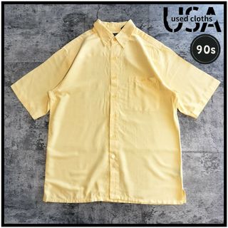 【C181】puritan 90s USA古着 シンプル半袖シャツ ヴィンテージ(シャツ)