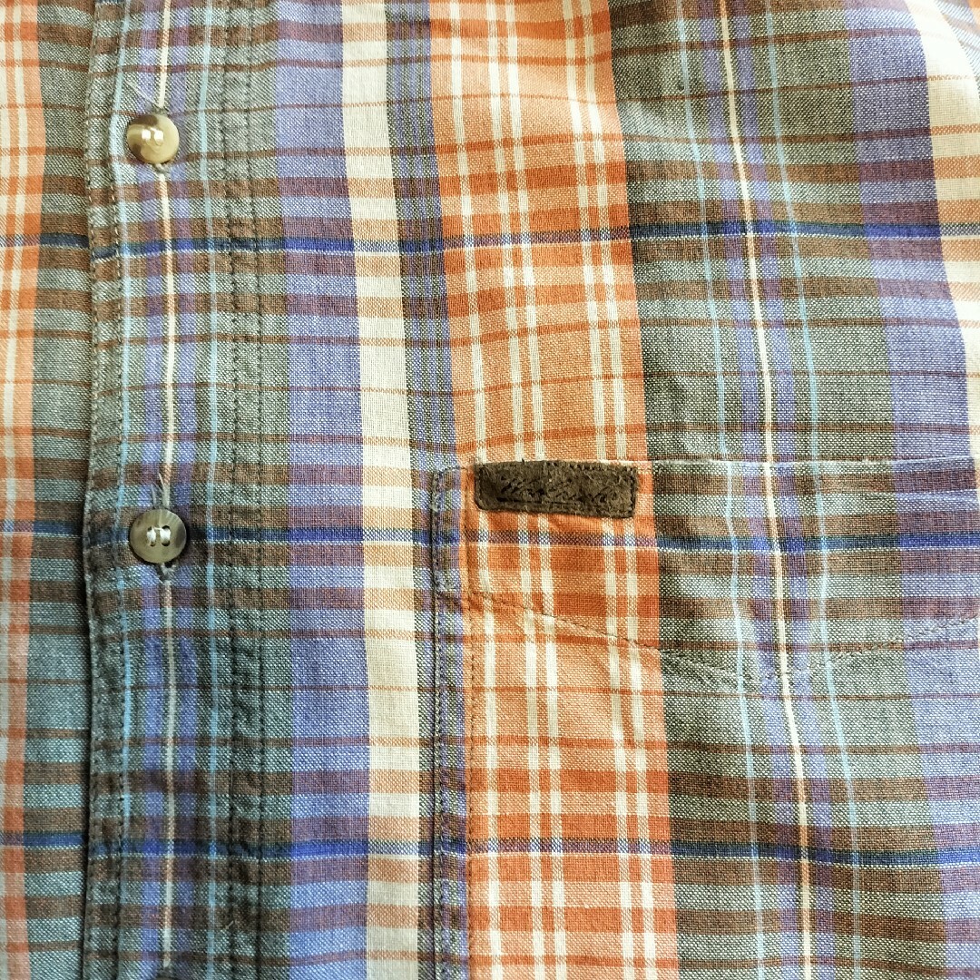 WOOLRICH(ウールリッチ)の【C182】Woolrich 90s USA古着 マドラスチェック半袖シャツ メンズのトップス(シャツ)の商品写真