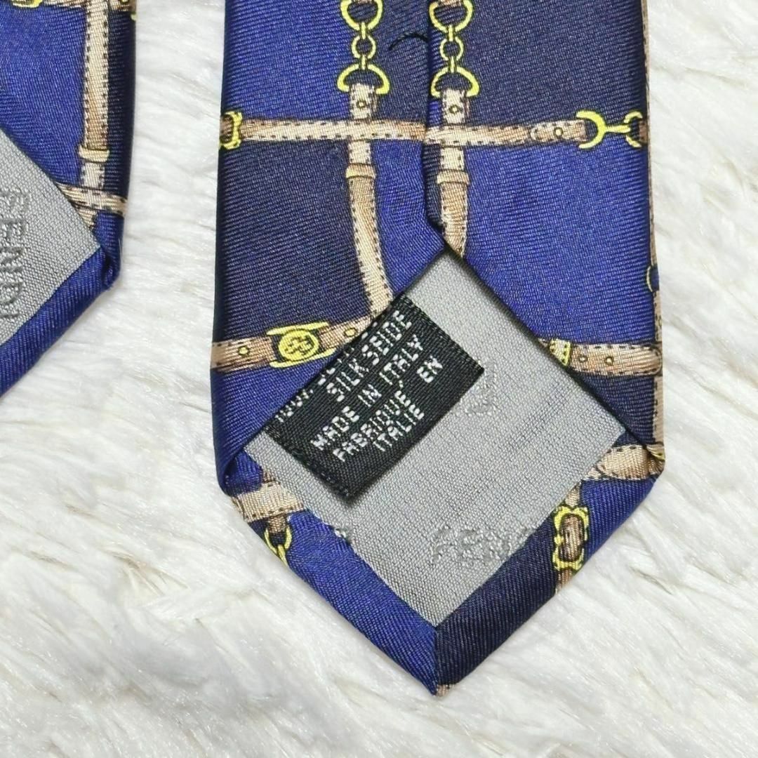 FENDI(フェンディ)の【大人 紳士 】FENDI レギュラータイ 青色 チェック　ネクタイ メンズのファッション小物(ネクタイ)の商品写真