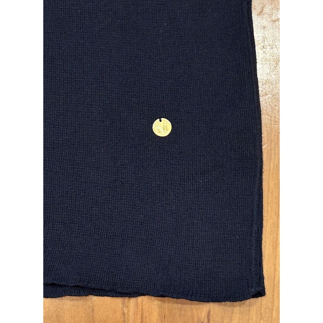 MUVEIL(ミュベール)の美品　MUVEIL　ミュベール　半袖ニット　半袖Tシャツ　ネイビー　紺色　L メンズのトップス(Tシャツ/カットソー(半袖/袖なし))の商品写真