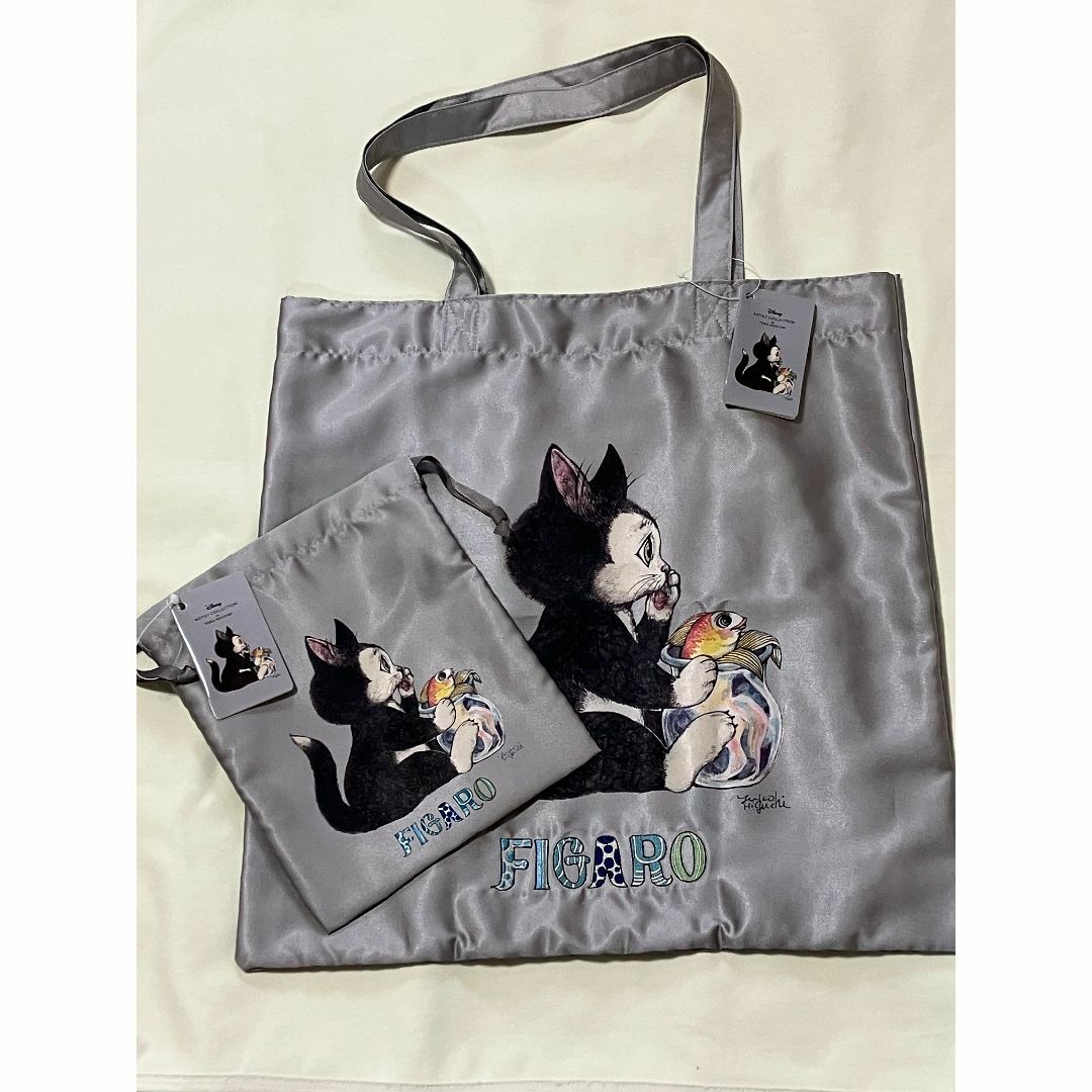 Disney - ヒグチユウコ  フィガロ トートバッグ  巾着 2点セット 新品タグ付き