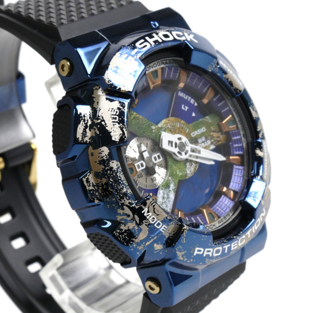 CASIO(カシオ)のCASIO カシオ G-SHOCK 地球モチーフ 腕時計 電池式 GM-110EARTH-1AJR メンズ【中古】【美品】 メンズの時計(腕時計(アナログ))の商品写真