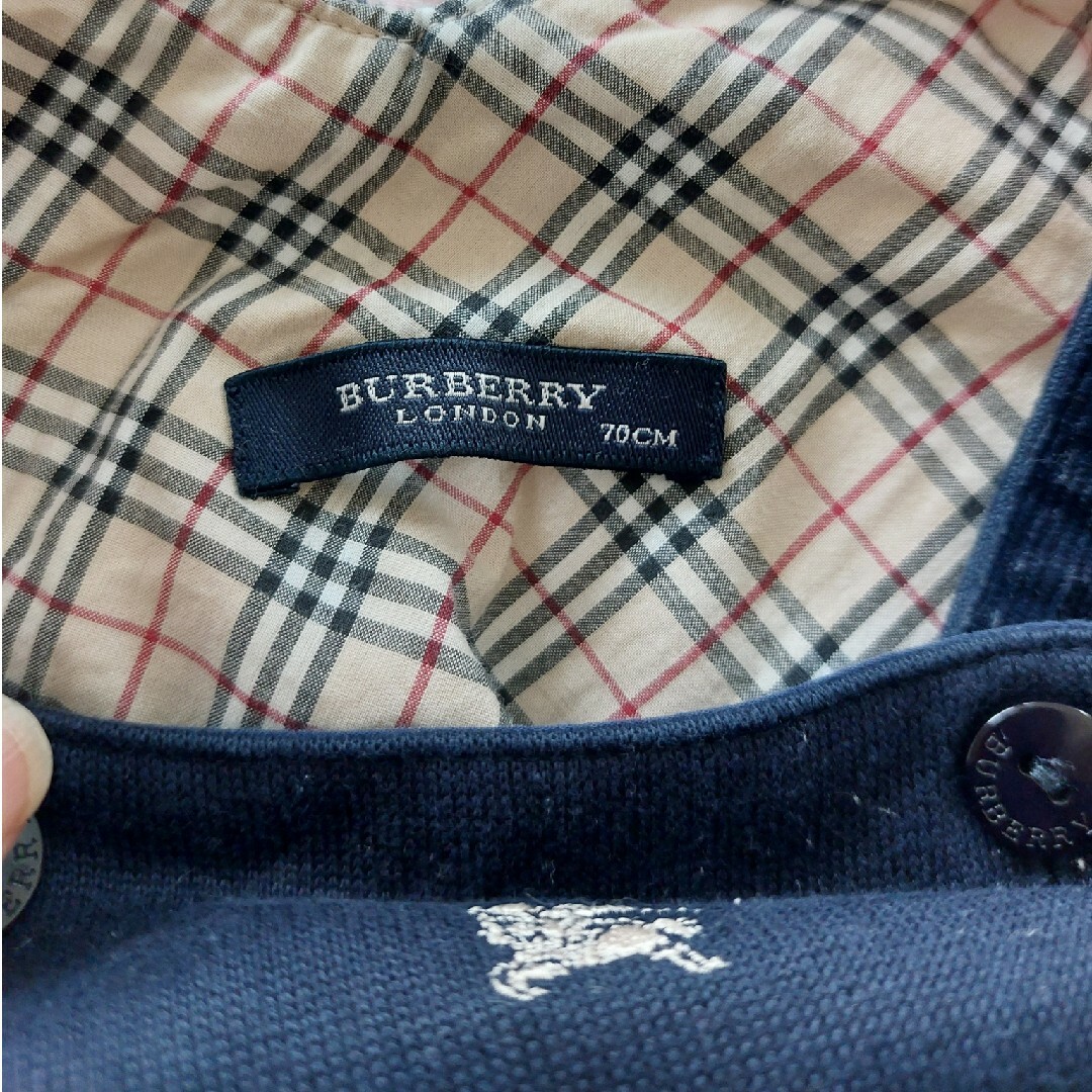 BURBERRY(バーバリー)のバーバリーのオーバーオール★おまけ付き キッズ/ベビー/マタニティのベビー服(~85cm)(パンツ)の商品写真