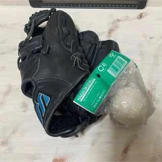 ミズノ(MIZUNO)の軟式グローブ＋C号球（新品）　　使用回数少なめ(グローブ)