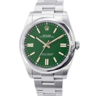 ロレックス(ROLEX)のロレックス オイスターパーペチュアル 124300 ROLEX 腕時計 グリーン文字盤(腕時計(アナログ))