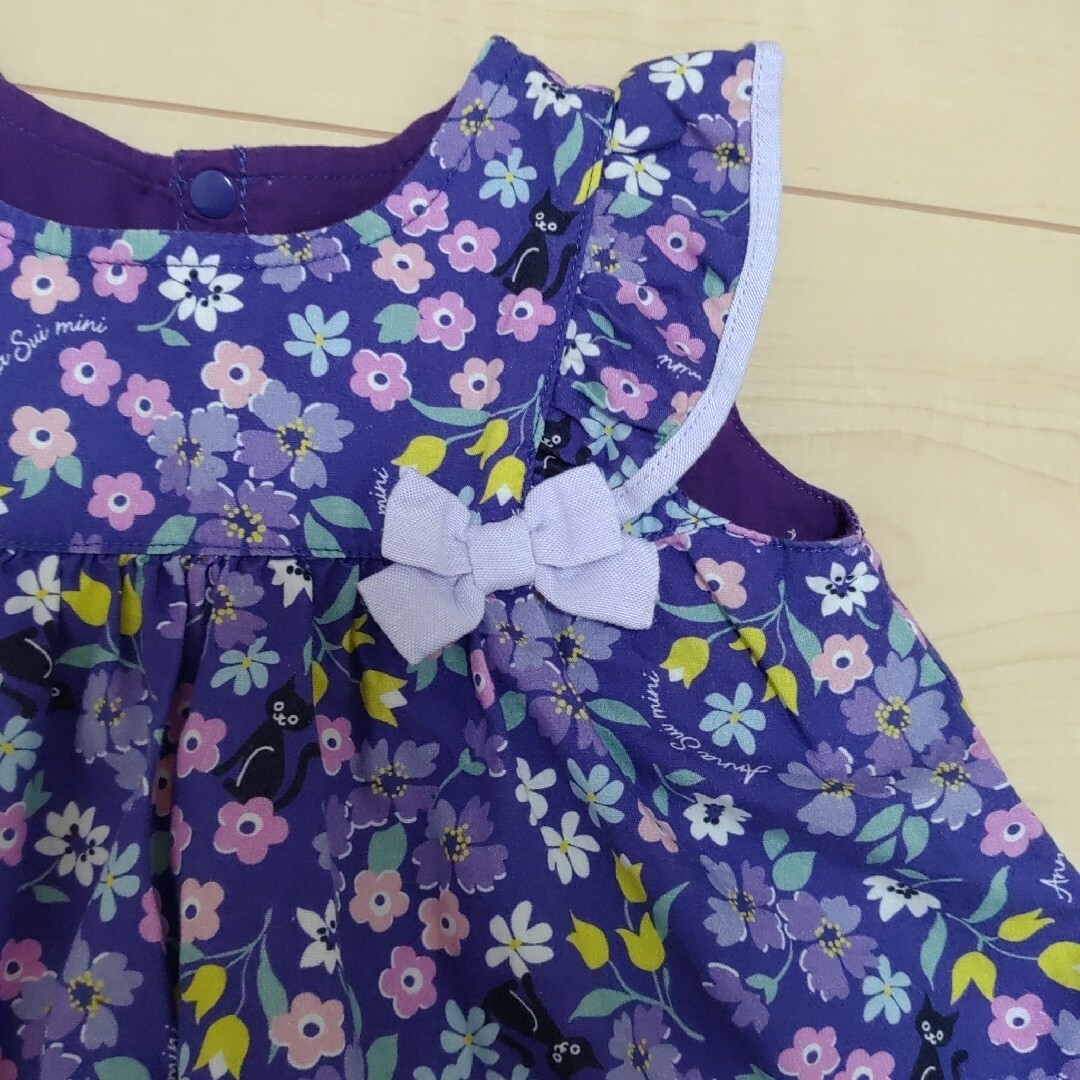 ANNA SUI mini(アナスイミニ)の美品 アナスイミニ セットアップ 70 キッズ/ベビー/マタニティのベビー服(~85cm)(シャツ/カットソー)の商品写真