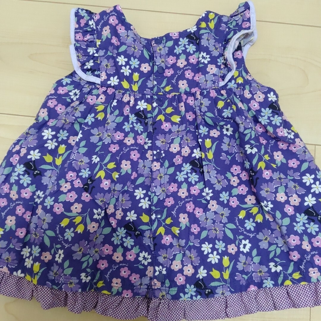 ANNA SUI mini(アナスイミニ)の美品 アナスイミニ セットアップ 70 キッズ/ベビー/マタニティのベビー服(~85cm)(シャツ/カットソー)の商品写真