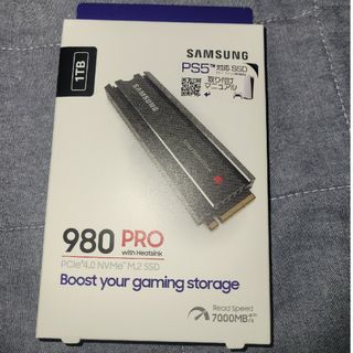 サムスン(SAMSUNG)のSamsung 980 PRO PCle4.0 M.2SSD PS5対応1TB(PCパーツ)