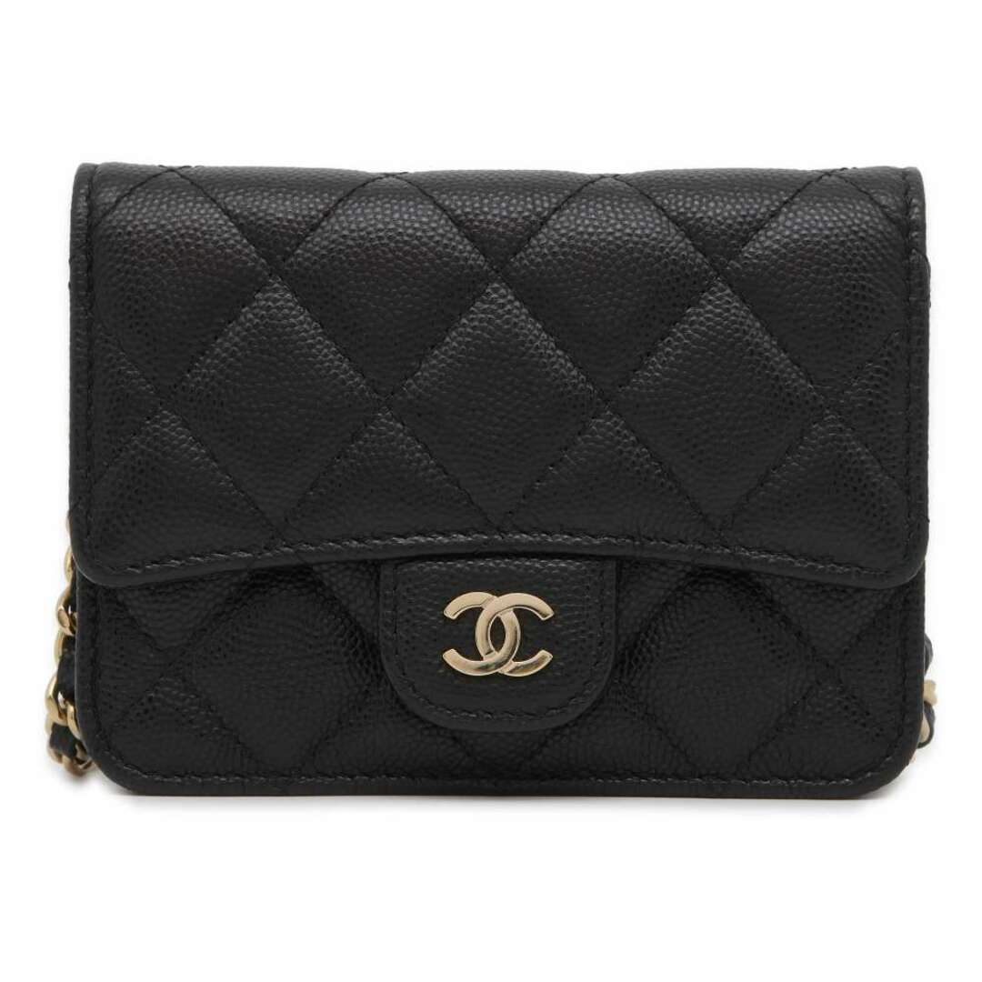 CHANEL(シャネル)のシャネル チェーンショルダーバッグ ココマーク マトラッセ キャビアスキン AP2727 CHANEL ポシェット 黒 レディースのバッグ(ショルダーバッグ)の商品写真