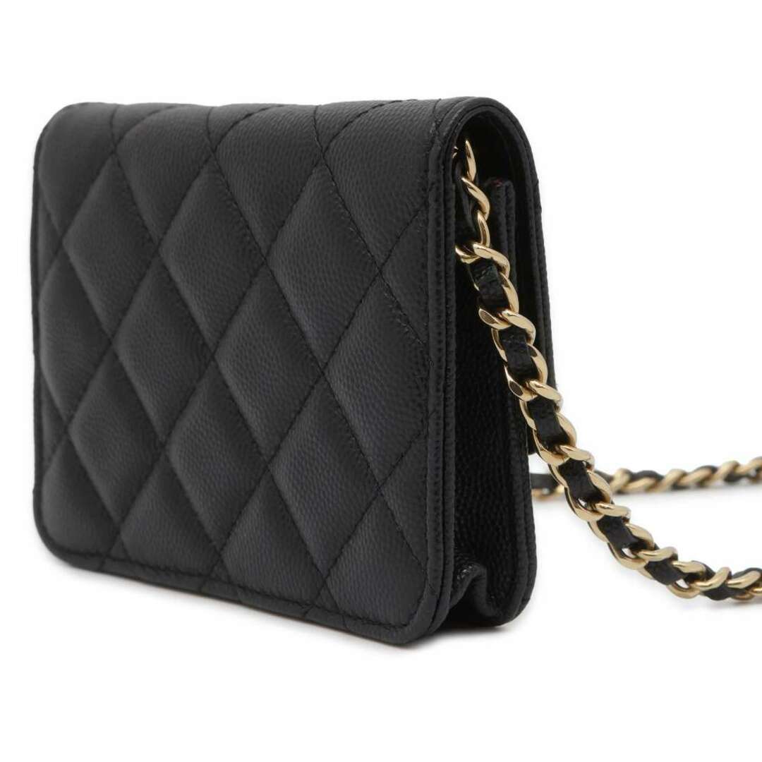 CHANEL(シャネル)のシャネル チェーンショルダーバッグ ココマーク マトラッセ キャビアスキン AP2727 CHANEL ポシェット 黒 レディースのバッグ(ショルダーバッグ)の商品写真