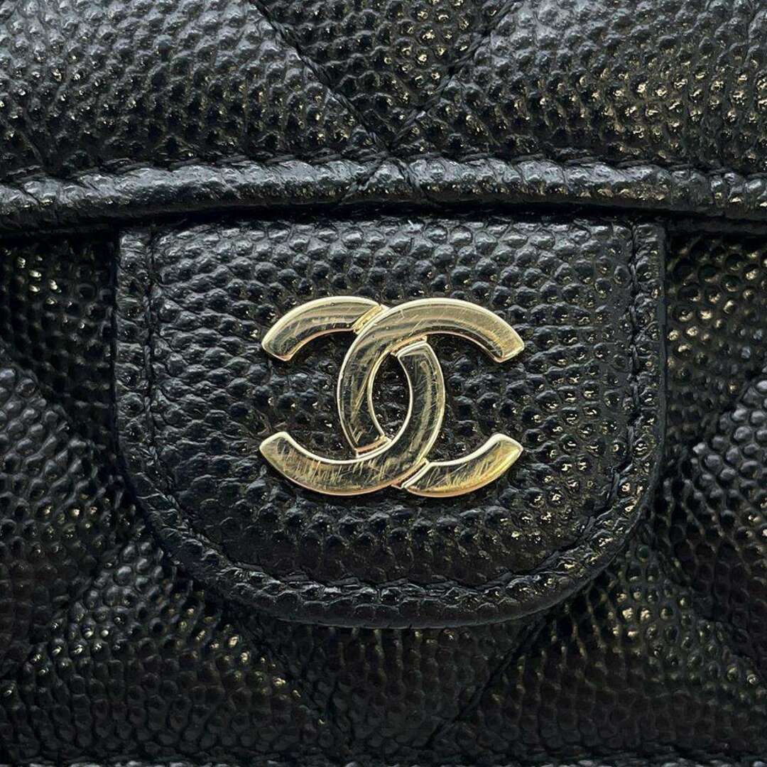 CHANEL(シャネル)のシャネル チェーンショルダーバッグ ココマーク マトラッセ キャビアスキン AP2727 CHANEL ポシェット 黒 レディースのバッグ(ショルダーバッグ)の商品写真