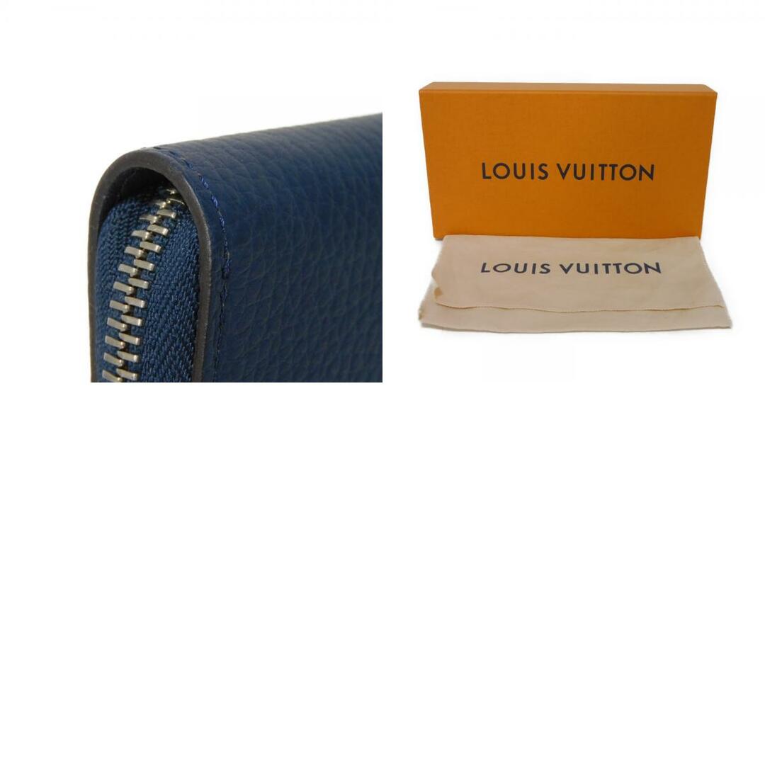 LOUIS VUITTON(ルイヴィトン)のLOUIS VUITTON ルイ・ヴィトン ジッピーウォレット ヴェルティカル LVロゴ エンボス ネイビー ダークブルー 新型 ラウンドファスナー ロングジップウォレット ロングウォレット トリヨン ブルーグリ 長財布 M58823 メンズのファッション小物(長財布)の商品写真