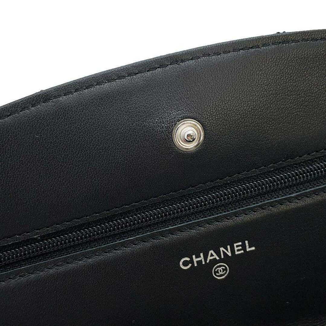 CHANEL(シャネル)のシャネル チェーンウォレット ブリリアント マトラッセ パテント ココマーク 長財布 A48692 CHANEL 財布 黒 レディースのファッション小物(財布)の商品写真