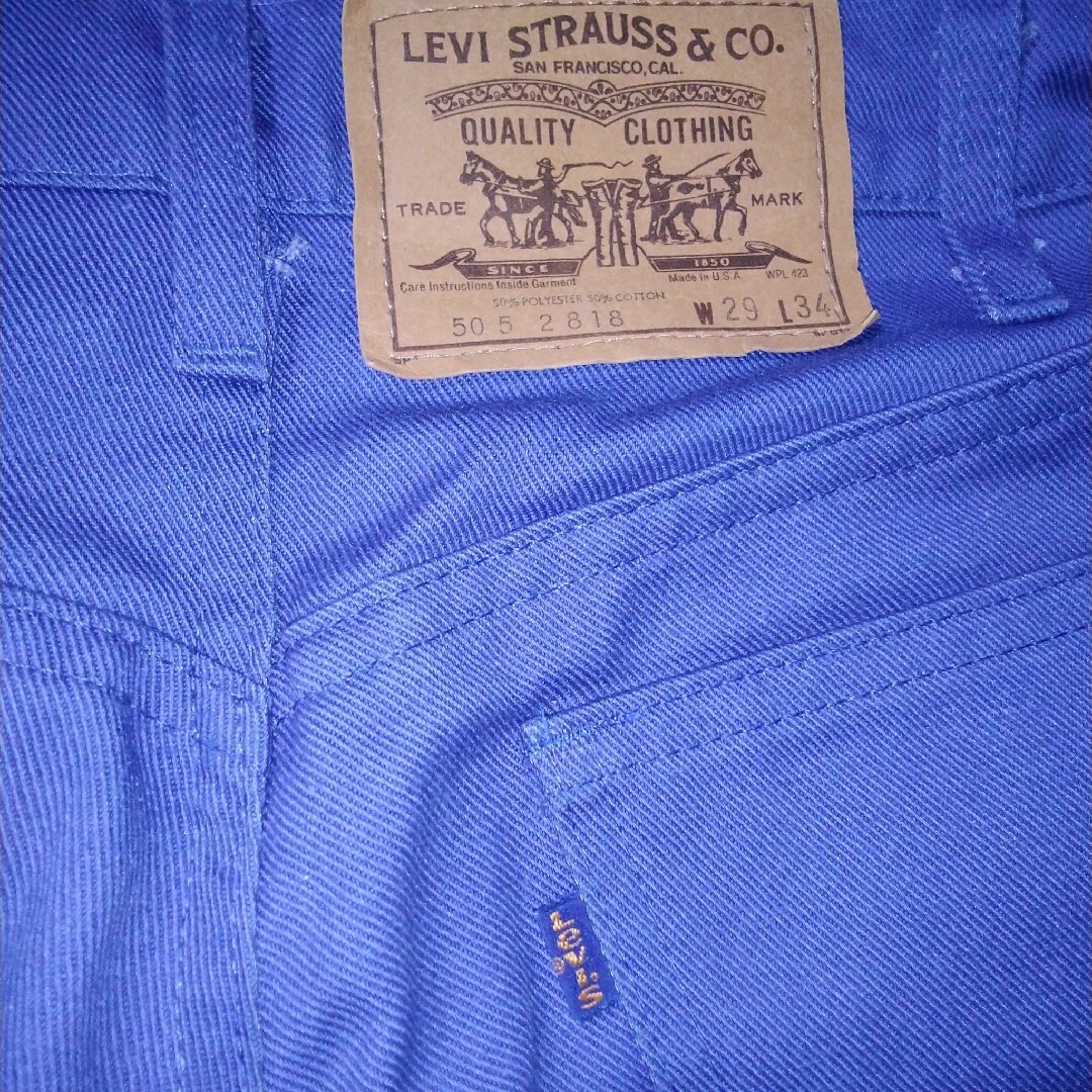 Levi's(リーバイス)のリーバイス　カラーデニムパンツ　ブルー メンズのパンツ(デニム/ジーンズ)の商品写真