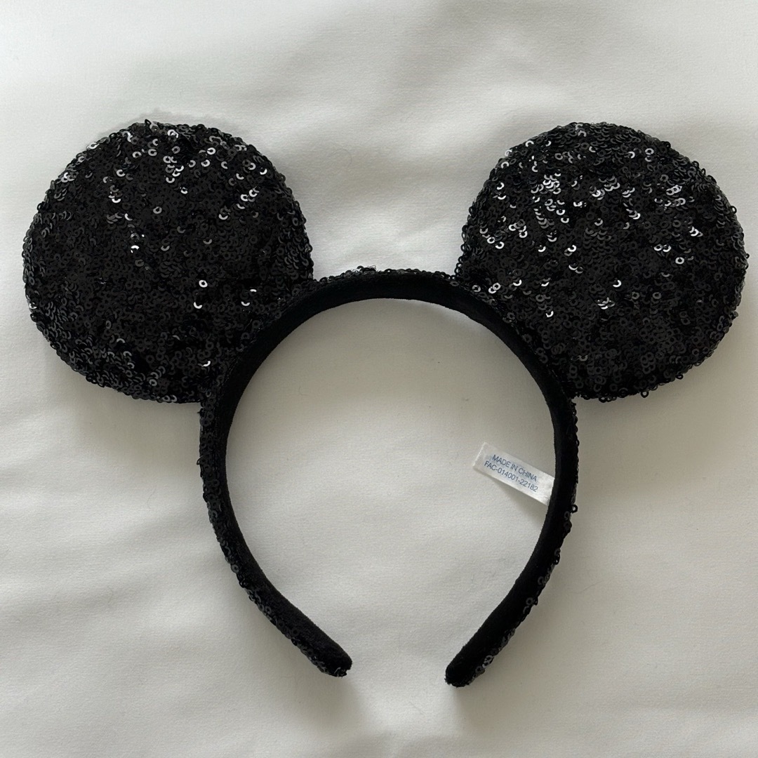 Disney(ディズニー)のディズニー　カチューシャ　スパンコール　ミッキー　ミニー　ペア　セット レディースのヘアアクセサリー(カチューシャ)の商品写真