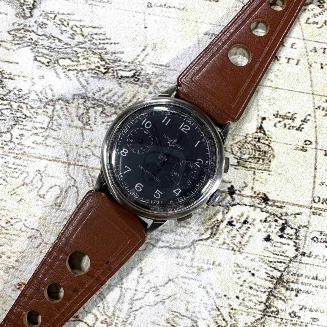 ULYSSE NARDIN(ユリスナルダン)のユリスナルダン クロノグラフ バルジュー22 アンティーク ビンテージ 962 メンズの時計(腕時計(アナログ))の商品写真