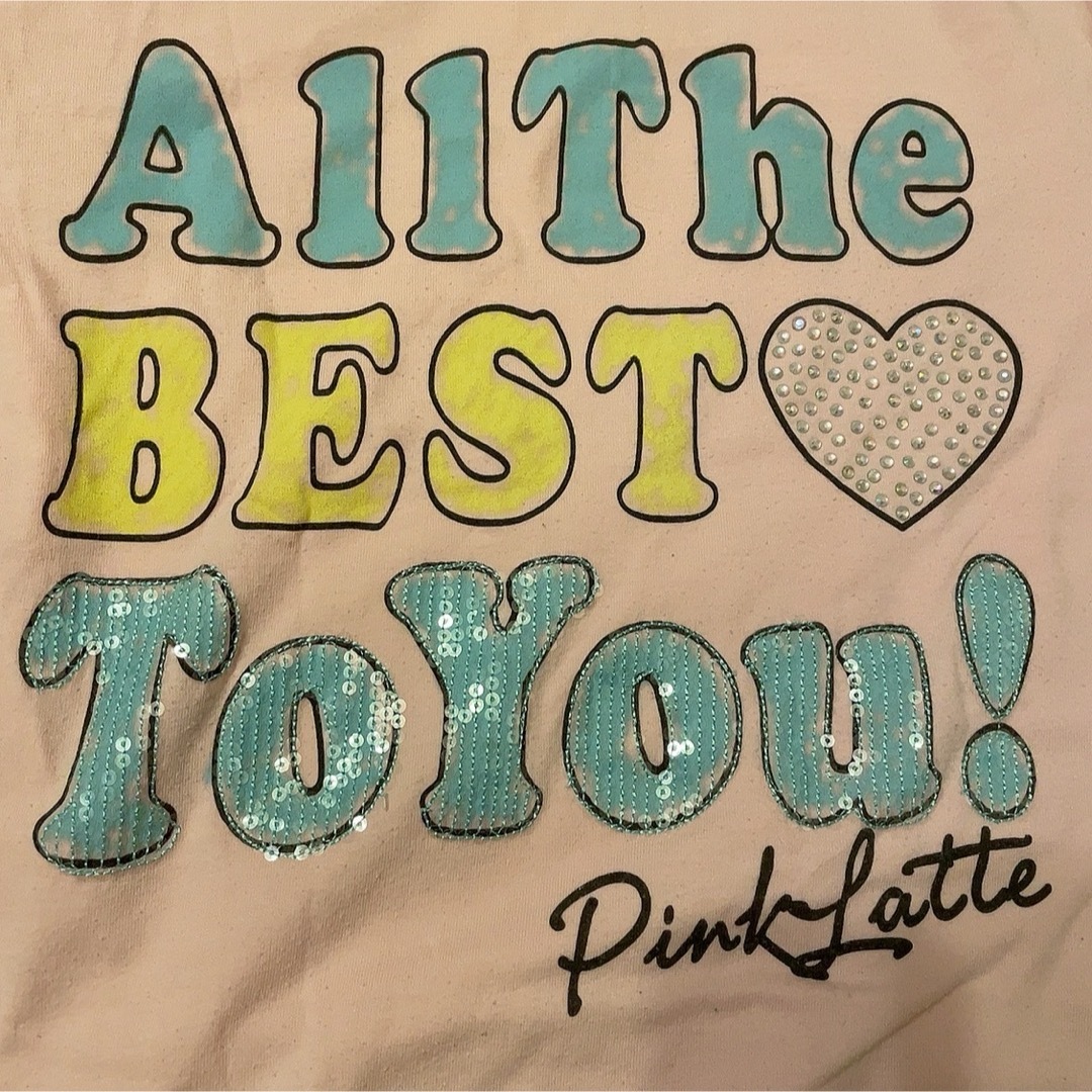 ピンクラテ　pinklatte 半袖Tシャツ　半袖　ピンク　M キッズ/ベビー/マタニティのキッズ服女の子用(90cm~)(Tシャツ/カットソー)の商品写真