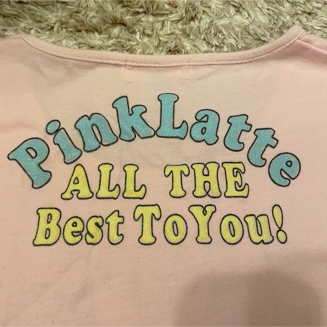 ピンクラテ　pinklatte 半袖Tシャツ　半袖　ピンク　M キッズ/ベビー/マタニティのキッズ服女の子用(90cm~)(Tシャツ/カットソー)の商品写真