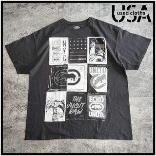 エコーアンリミテッド(ECKO UNLTD)の【T281】エコーアンリミテッド NYC 大判プリント USA古着 半袖tシャツ(Tシャツ(半袖/袖なし))