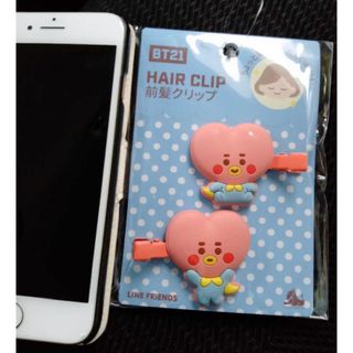 公式　前髪クリップ　ヘアピン　TATA テヒョン　BT21 V 