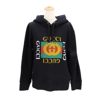 グッチ(Gucci)のGUCCI グッチ/オールドロゴプリントスウェットパーカー サイズXS/454585-X5J57/Aランク/37【中古】(パーカー)