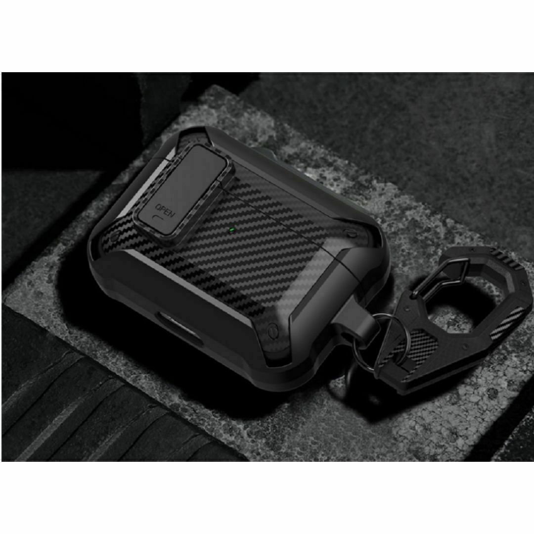 AirPods 第3世代用 ケース 鍵付き ロック機能 耐衝撃ケース スマホ/家電/カメラのオーディオ機器(ヘッドフォン/イヤフォン)の商品写真