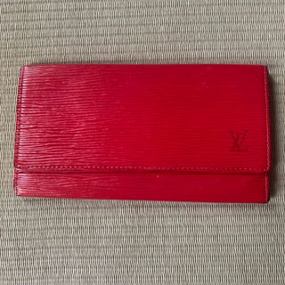 ルイヴィトン(LOUIS VUITTON)のルイヴィトン　赤エピ　長財布　さっきのカードのみ(財布)