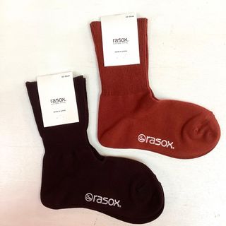 ラソックス(rasox)の未使用 rasox ラソックス リブソックス　2点セット サイズ23-25cm(ソックス)